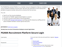Tablet Screenshot of jobs.pgama.com